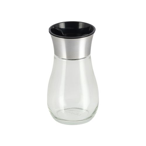 Salero Vidrio con Tapa de Plástico PP 125 ml