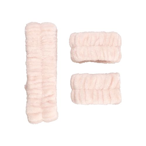 Set de Cintillo y Muñequera Textil para Rostro