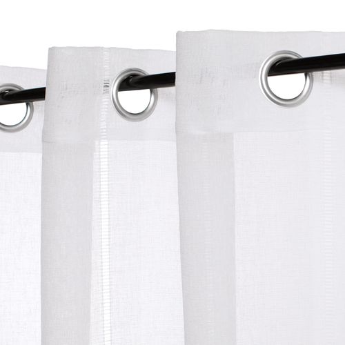Set 2 Cortinas Velo Tipo Lino con Ojetillos