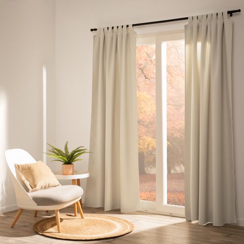 Cortina Woven Blackout con Presillas 140 x 240 cm