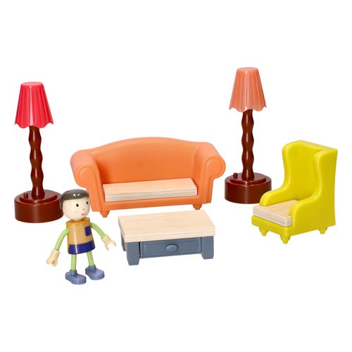 Set Mobiliario de Madera para Casa de Muñeca Castilá