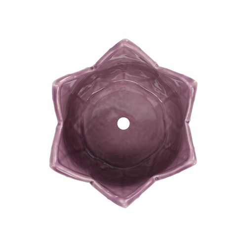 Maceta de Céramica con Forma Flor