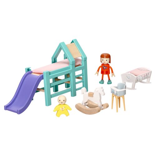 Set Mobiliario de Madera para Casa de Muñeca Castilá