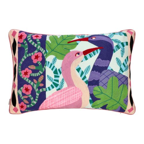 Cojín Bordado con Diseño 40 x 60 cm