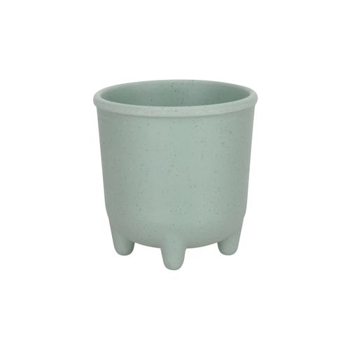 Maceta de Fibra y Bambu con patas