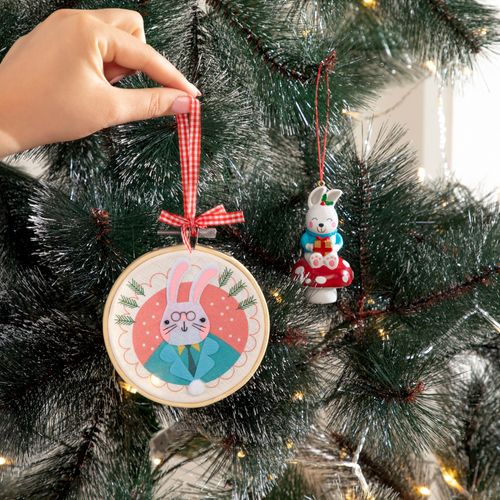 Adorno para árbol de Navidad Bastidor con Diseño