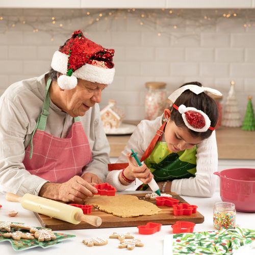 Delantal Tejido de Algodón Navideño