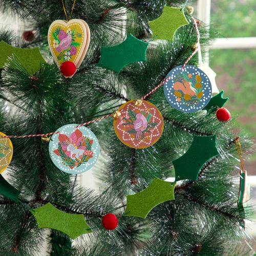Guirnalda de Fieltro Navideño 3 mt