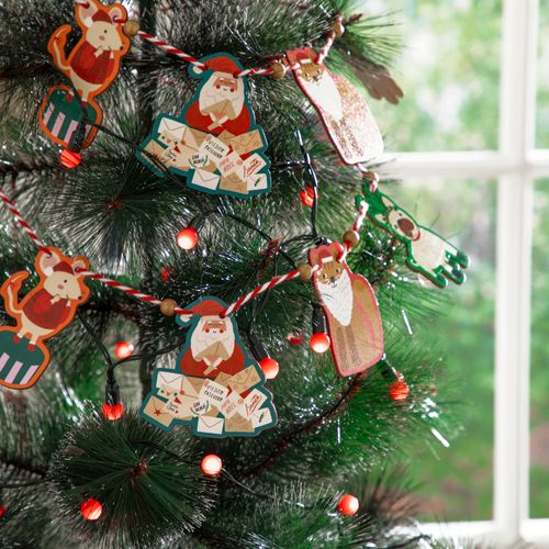 Guirnalda Madera Troquel Navideño