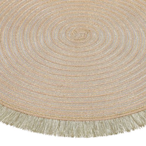 Individual Redondo Tejido Navideño