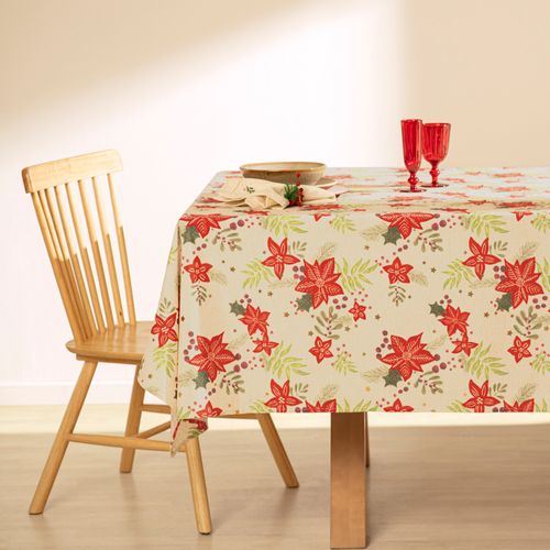 Mantel Poliéster con Estampado Navideño