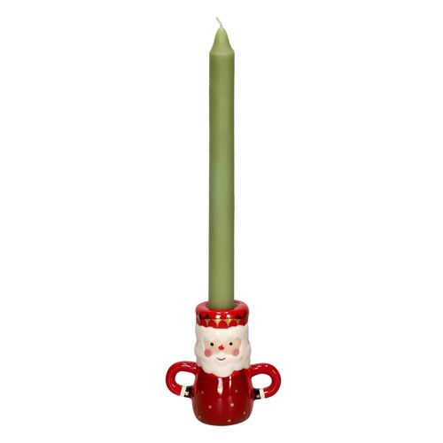 Portavela de Cerámica Navideño