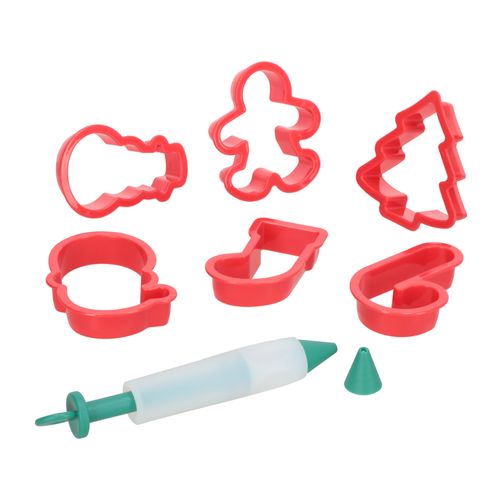 Set 6 Cortadores de Galletas con Lápiz para Decorar