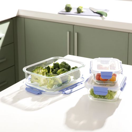 Taper de Vidrio Rectangular Hermético 1520 ml