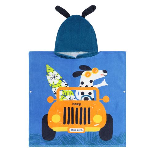 Poncho Playa con Capucha 60 x 112 cm