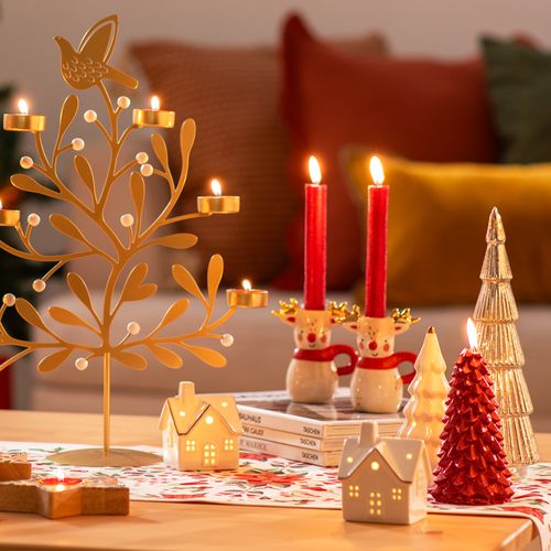 Adorno Decorativo Vidrio con Luz Led