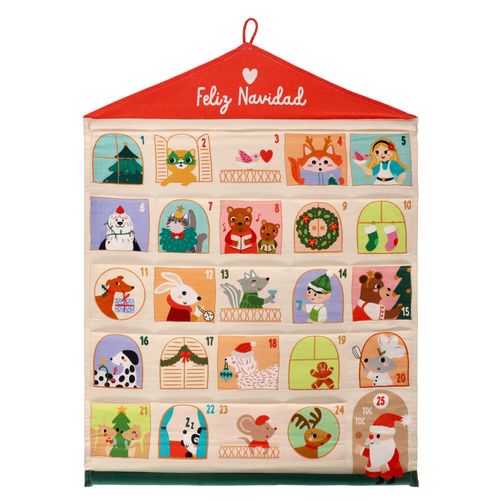 Calendario de Tela Adviento Navideño