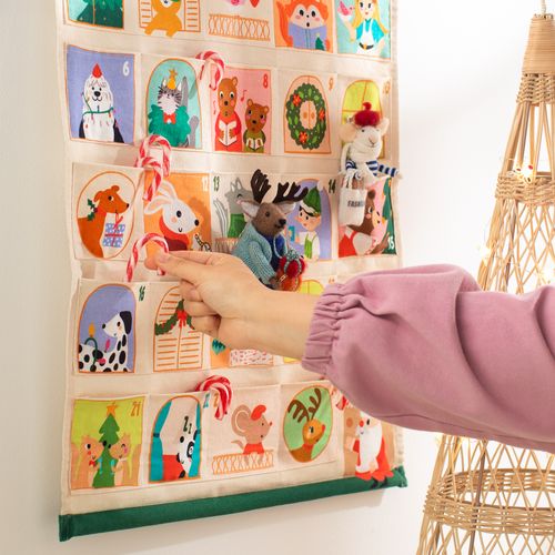 Calendario de Tela Adviento Navideño