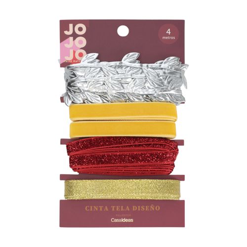 Cintas de Tela con Diseño Navideño