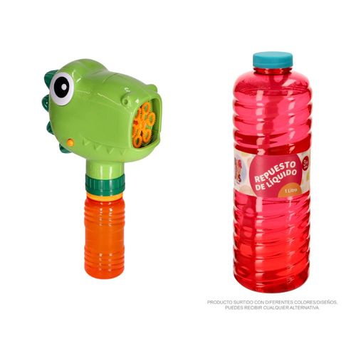 Set máquina burbujas + Botella líquido burbujas