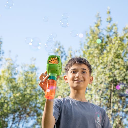 Set máquina burbujas + Botella líquido burbujas