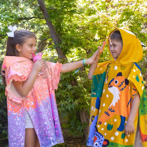 Poncho Playa con Capucha 60 x 112 cm