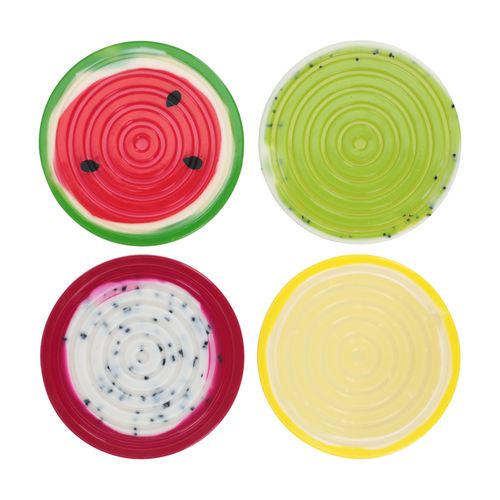 Set 4 Posavasos de Silicona con diseño