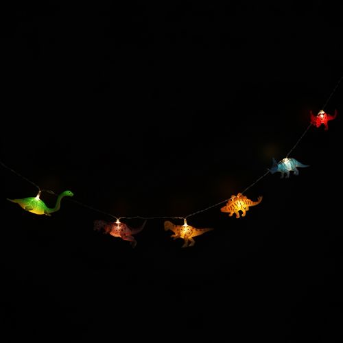 Guirnalda con Luces LED y figuras de Plástico 2 mts