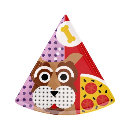 Plato Pizza de Melamina triangular 22x1x22cm