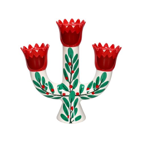 Candelabro Triple Navideño