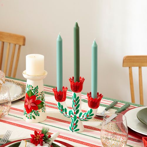Candelabro Triple Navideño
