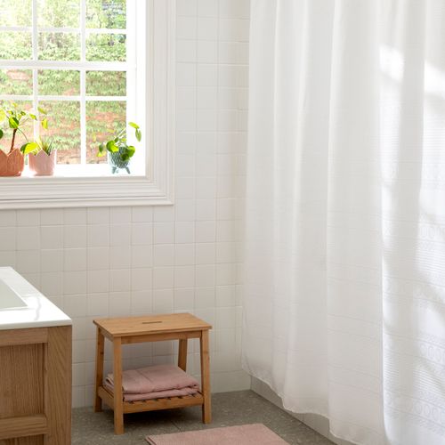 Cortina de Baño Waffle Color 180 x 180 cm