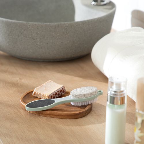 Escobilla Exfoliante para Pies Multifuncional 5,4x3,5x19,5 cm