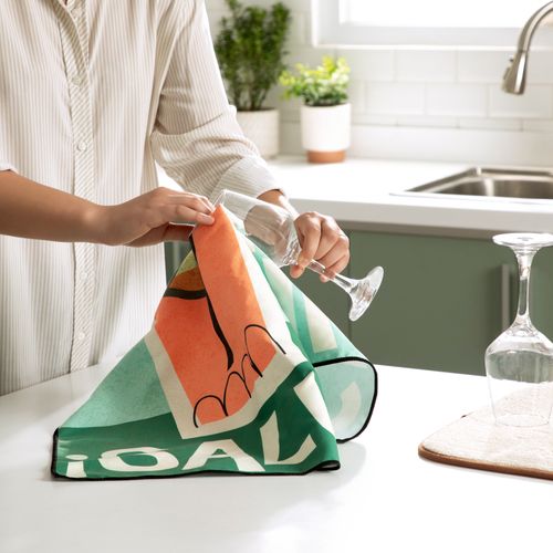 Paño Secacopas Microfibra absorbente 50 X 70 CM