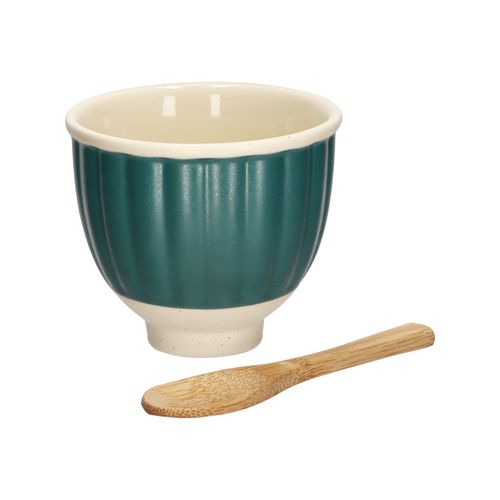 Pocillo de Porcelana con Cuchara para Cóctel 9 x 8 cm