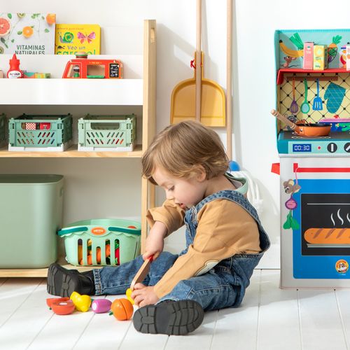 Balde Frutas y Verduras de Madera