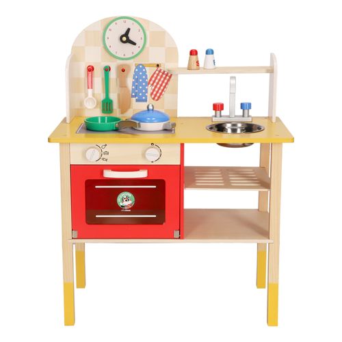 Cocina de Madera con Lavaplatos 59,5x29,5x79 cm