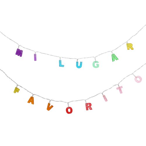 Guirnalda Luminosa con Letras 2 mts
