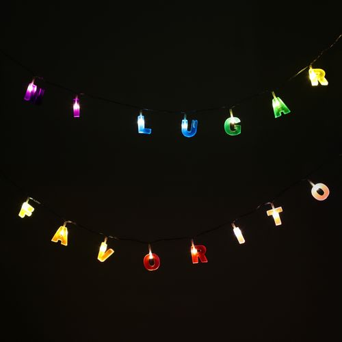 Guirnalda Luminosa con Letras 2 mts