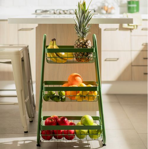 Verdulero de Metal 3 Niveles Pirámide 35,6x29,2x76,5 cm