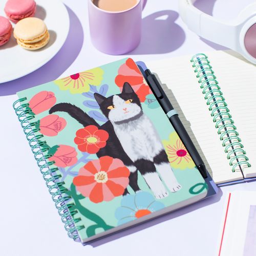 Libreta y Lapicero con 100 Hojas con Lineas y Lápiz 13 x 18 cm