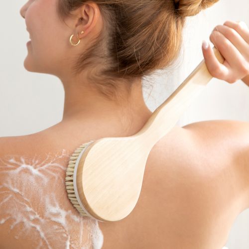 Cepillo Espalda de Madera Exfoliante para el Cuerpo 11x3x41 cm