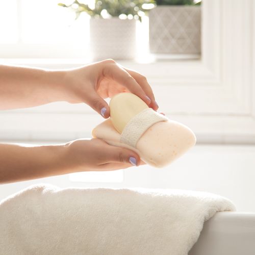 Esponja con Bolsillo para Jabón 9 x 12.5 cm