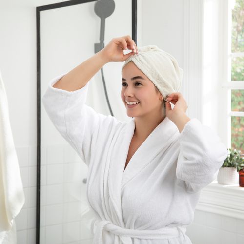 Turbante Toalla para El Cabello 23x65 cm