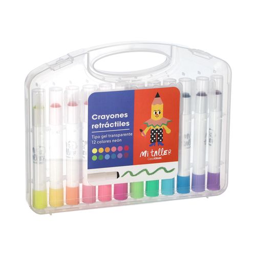 Crayones Retráctiles Gel Neón