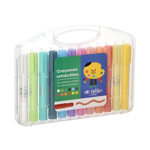 Set 12 Crayones Colores Pastel Ø12x12 cm