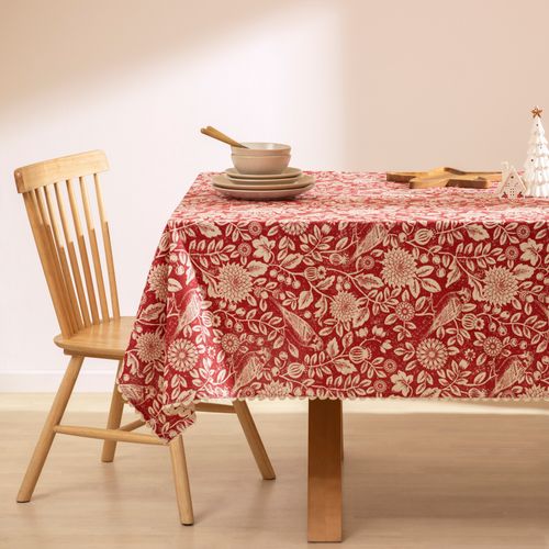 Mantel de Algodón Rectangular Navideño