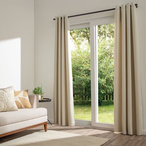 Cortina Blackout con Ojetillos Tweed 140 x 240 cm