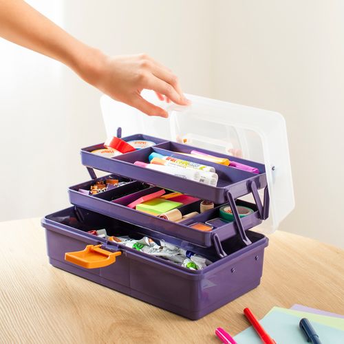 Caja Organizadora con Bandejas 31,5x19x14,2 cm