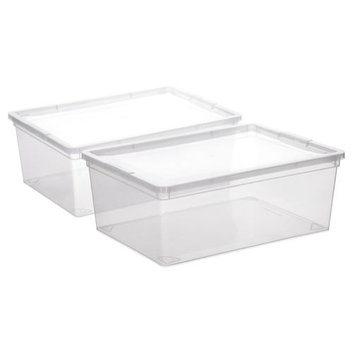 Set 2 Cajas de Plástico 10,5 L